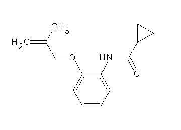 N-{2-[(2-methyl-2-propen-1-yl)oxy]phenyl}cyclopropanecarboxamide