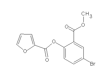 4-bromo-2-(methoxycarbonyl)phenyl 2-furoate