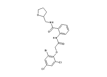 2-{[(2-bromo-4,6-dichlorophenoxy)acetyl]amino}-N-(tetrahydro-2-furanylmethyl)benzamide