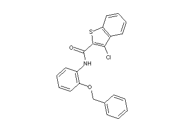 N-[2-(benzyloxy)phenyl]-3-chloro-1-benzothiophene-2-carboxamide