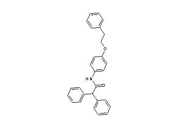 2,2-diphenyl-N-[4-(2-phenylethoxy)phenyl]acetamide
