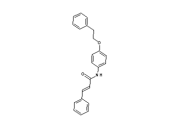 3-phenyl-N-[4-(2-phenylethoxy)phenyl]acrylamide