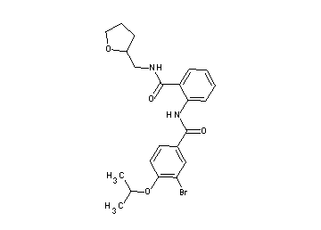 3-bromo-4-isopropoxy-N-(2-{[(tetrahydro-2-furanylmethyl)amino]carbonyl}phenyl)benzamide