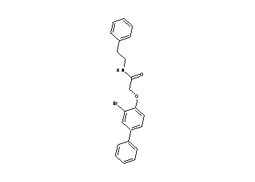 2-[(3-bromo-4-biphenylyl)oxy]-N-(2-phenylethyl)acetamide