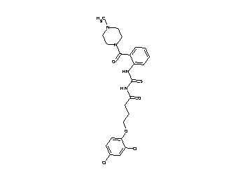 4-(2,4-dichlorophenoxy)-N-[({2-[(4-methyl-1-piperazinyl)carbonyl]phenyl}amino)carbonothioyl]butanamide