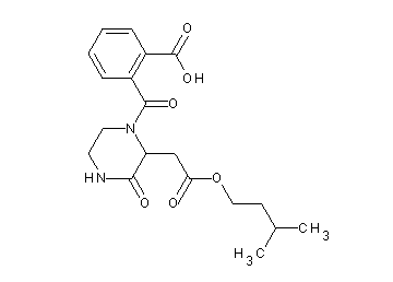 2-({2-[2-(3-methylbutoxy)-2-oxoethyl]-3-oxo-1-piperazinyl}carbonyl)benzoic acid