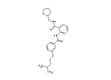 2-{[3-(3-methylbutoxy)benzoyl]amino}-N-(tetrahydro-2-furanylmethyl)benzamide