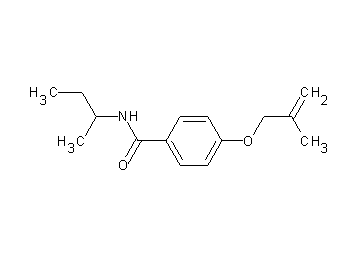 N-(sec-butyl)-4-[(2-methyl-2-propen-1-yl)oxy]benzamide