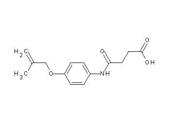 4-({4-[(2-methyl-2-propen-1-yl)oxy]phenyl}amino)-4-oxobutanoic acid