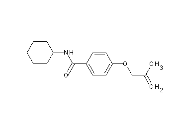 N-cyclohexyl-4-[(2-methyl-2-propen-1-yl)oxy]benzamide