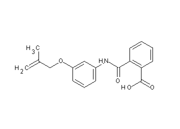 2-[({3-[(2-methyl-2-propen-1-yl)oxy]phenyl}amino)carbonyl]benzoic acid
