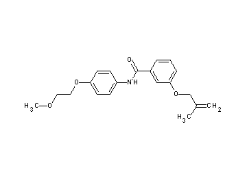 N-[4-(2-methoxyethoxy)phenyl]-3-[(2-methyl-2-propen-1-yl)oxy]benzamide