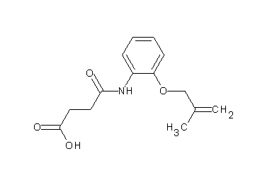4-({2-[(2-methyl-2-propen-1-yl)oxy]phenyl}amino)-4-oxobutanoic acid