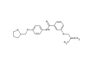 3-[(2-methyl-2-propen-1-yl)oxy]-N-[4-(tetrahydro-2-furanylmethoxy)phenyl]benzamide