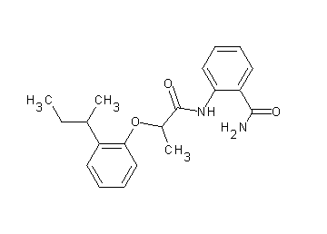 2-{[2-(2-sec-butylphenoxy)propanoyl]amino}benzamide