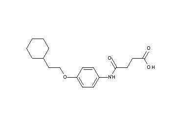 4-{[4-(2-cyclohexylethoxy)phenyl]amino}-4-oxobutanoic acid
