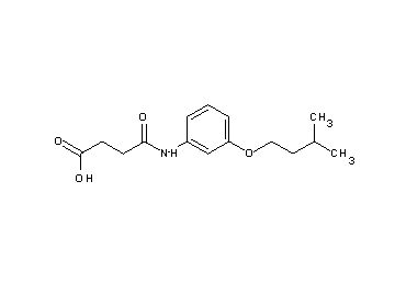 4-{[3-(3-methylbutoxy)phenyl]amino}-4-oxobutanoic acid