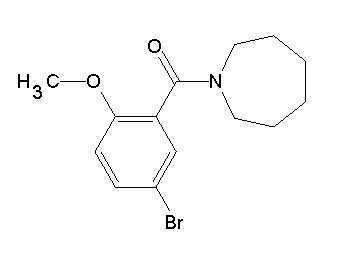 1-(5-bromo-2-methoxybenzoyl)azepane 1-(5-bromo-2-methoxybenzoyl)azepane