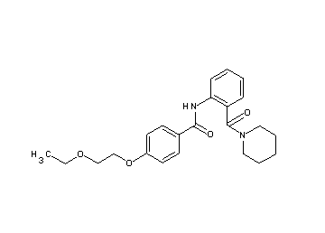 4-(2-ethoxyethoxy)-N-[2-(1-piperidinylcarbonyl)phenyl]benzamide