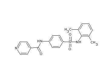 N-(4-{[(2,6-dimethylphenyl)amino]sulfonyl}phenyl)isonicotinamide