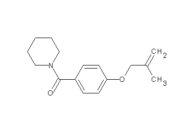 1-{4-[(2-methyl-2-propen-1-yl)oxy]benzoyl}piperidine