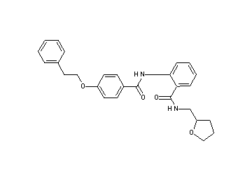 2-{[4-(2-phenylethoxy)benzoyl]amino}-N-(tetrahydro-2-furanylmethyl)benzamide