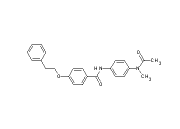 N-{4-[acetyl(methyl)amino]phenyl}-4-(2-phenylethoxy)benzamide