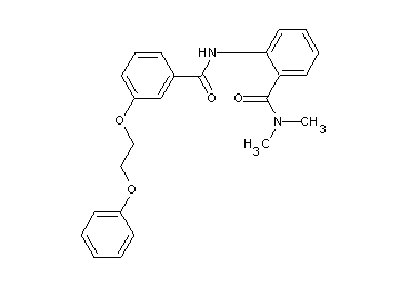 N,N-dimethyl-2-{[3-(2-phenoxyethoxy)benzoyl]amino}benzamide