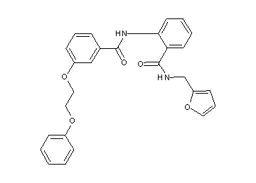 N-(2-furylmethyl)-2-{[3-(2-phenoxyethoxy)benzoyl]amino}benzamide