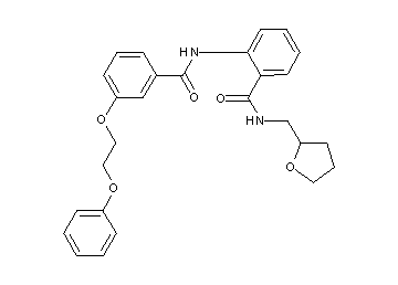 2-{[3-(2-phenoxyethoxy)benzoyl]amino}-N-(tetrahydro-2-furanylmethyl)benzamide