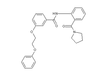 3-(2-phenoxyethoxy)-N-[2-(1-pyrrolidinylcarbonyl)phenyl]benzamide