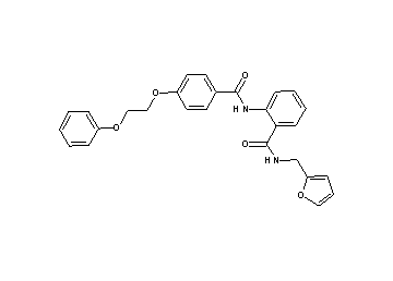 N-(2-furylmethyl)-2-{[4-(2-phenoxyethoxy)benzoyl]amino}benzamide