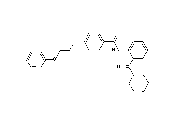 4-(2-phenoxyethoxy)-N-[2-(1-piperidinylcarbonyl)phenyl]benzamide