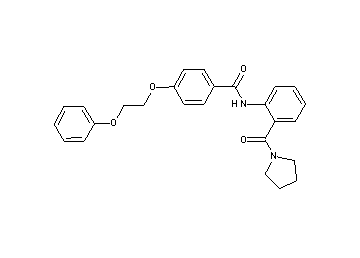 4-(2-phenoxyethoxy)-N-[2-(1-pyrrolidinylcarbonyl)phenyl]benzamide