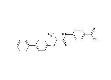 N-(4-acetylphenyl)-2-(4-biphenylyloxy)propanamide N-(4-acetylphenyl)-2-(4-biphenylyloxy)propanamide