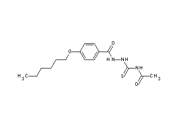 N-({2-[4-(hexyloxy)benzoyl]hydrazino}carbonothioyl)acetamide