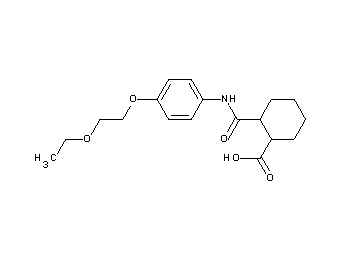 2-({[4-(2-ethoxyethoxy)phenyl]amino}carbonyl)cyclohexanecarboxylic acid