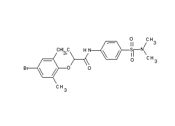 2-(4-bromo-2,6-dimethylphenoxy)-N-{4-[(dimethylamino)sulfonyl]phenyl}propanamide