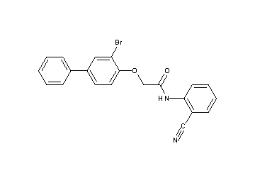 2-[(3-bromo-4-biphenylyl)oxy]-N-(2-cyanophenyl)acetamide