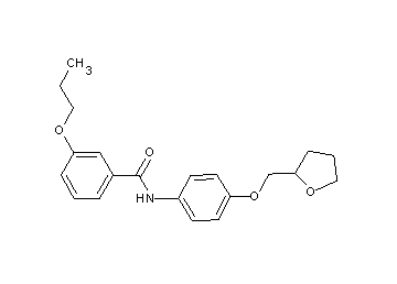 3-propoxy-N-[4-(tetrahydro-2-furanylmethoxy)phenyl]benzamide
