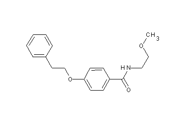 N-(2-methoxyethyl)-4-(2-phenylethoxy)benzamide