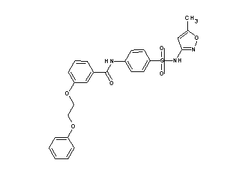 N-(4-{[(5-methyl-3-isoxazolyl)amino]sulfonyl}phenyl)-3-(2-phenoxyethoxy)benzamide