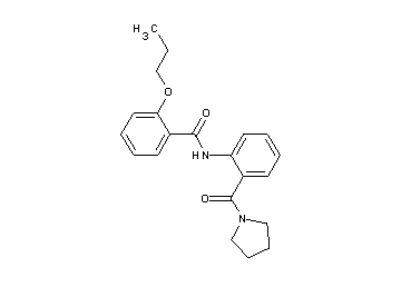 2-propoxy-N-[2-(1-pyrrolidinylcarbonyl)phenyl]benzamide