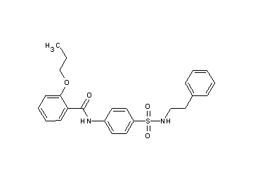 N-(4-{[(2-phenylethyl)amino]sulfonyl}phenyl)-2-propoxybenzamide - Click Image to Close