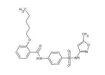 N-(4-{[(5-methyl-3-isoxazolyl)amino]sulfonyl}phenyl)-2-(pentyloxy)benzamide