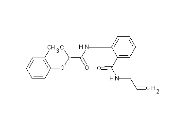 N-allyl-2-{[2-(2-chlorophenoxy)propanoyl]amino}benzamide