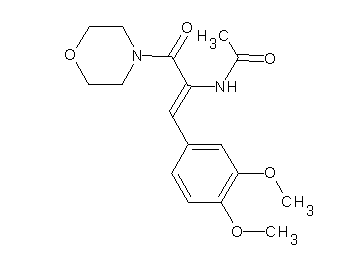 N-[2-(3,4-dimethoxyphenyl)-1-(4-morpholinylcarbonyl)vinyl]acetamide