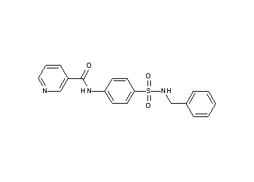 N-{4-[(benzylamino)sulfonyl]phenyl}nicotinamide