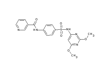 N-(4-{[(2,6-dimethoxy-4-pyrimidinyl)amino]sulfonyl}phenyl)nicotinamide