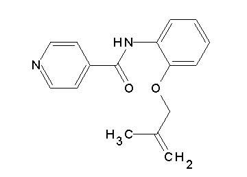 N-{2-[(2-methyl-2-propen-1-yl)oxy]phenyl}isonicotinamide